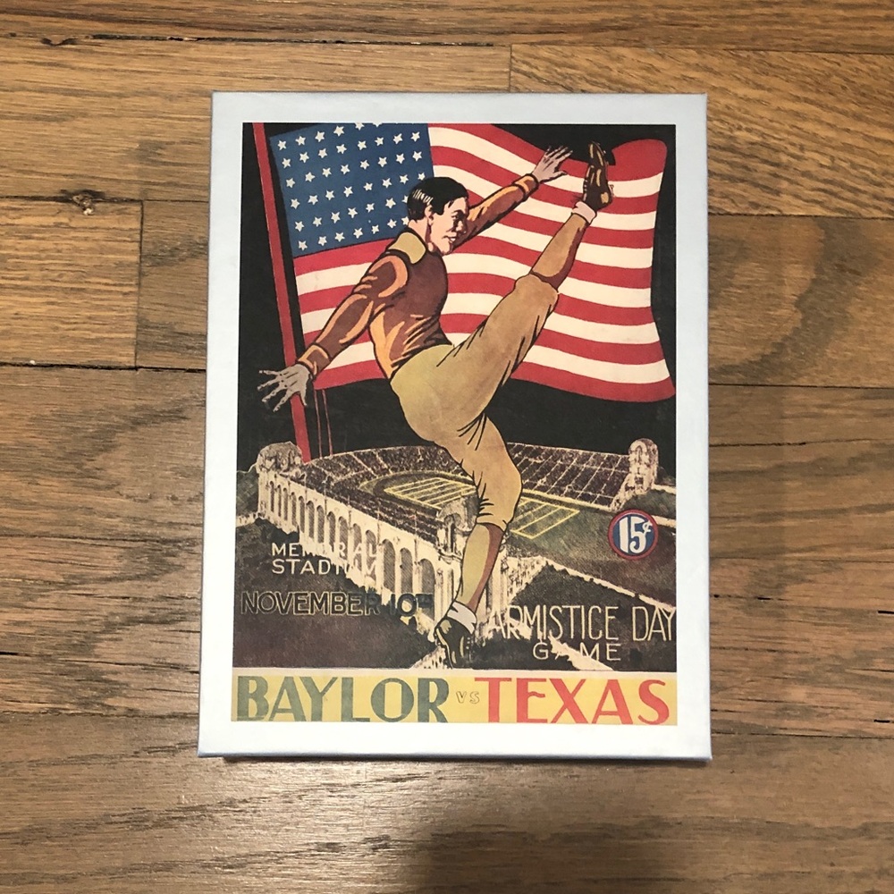 Vintage Texas Football Poster Print Notecards